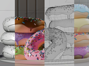 a collage of the blender's viewports