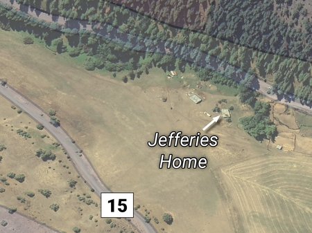 A birdseye view of property lines and topography in a rural area.